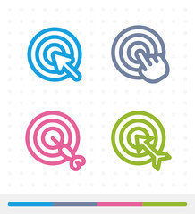 Targets & Pointers - Zap Icons. A set of 4 professional, pixel-perfect icons.