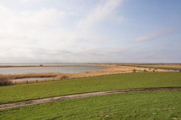 Obraz premium Landschaft, Nordsee, Wasser, Himmel, Weite