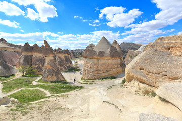 Cappadocia: Amazing natural volcanic rock formations in Monk's Valley - Turkey 