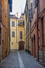 Fototapeta premium Historic buildings in Piacenza, Italy