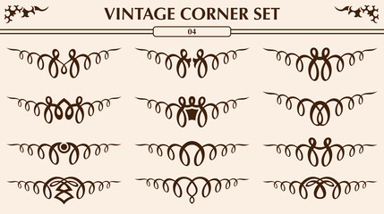 Vintage corner set