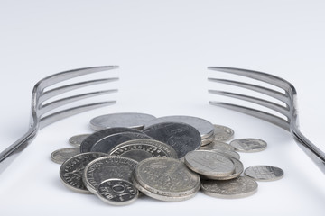 Conceptual imagination of financial greed.