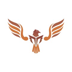 eagle logo design with wing