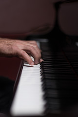 Fototapeta na wymiar Pianist hands