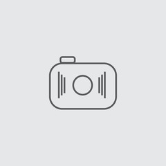 camera icon isolated on white background