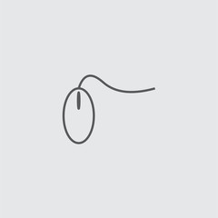 mouse icon isolated on white background