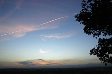 abendhimmel mit sonnenuntergang