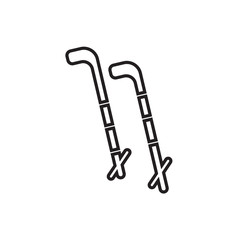 hockey icon isolated on white background