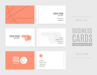 Basketball business cards. A good idea for sports agents, coaches and players.
