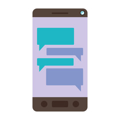 smartphone device with chat application