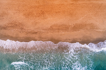 Fototapeta na wymiar Aerial view on the beach.