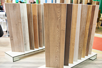 Decorative wooden panels in store