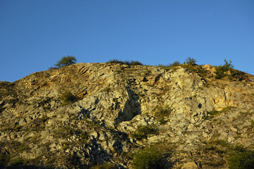 Ehemaliger Ölberg-Steinbruch bei Wöllstein in Rheinhessen.