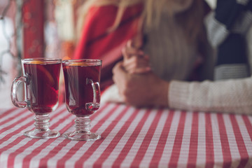 Young couple with glasses