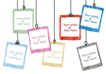 手描きのフォトフレーム