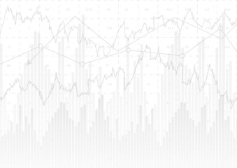 Abstract financial chart with stock graph market.Vector illustration