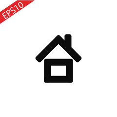 Home Icon vector. Simple flat symbol. Perfect Black pictogram illustration on white background.