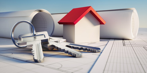 Konzept eigene Immobilie - Hausbau