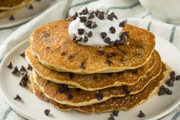 Homemade Chocolate Chip Pancakes