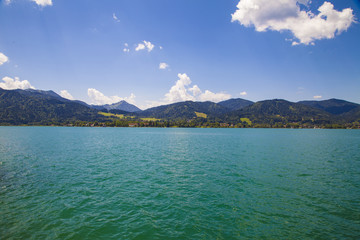 Sommer Panorama See Berge