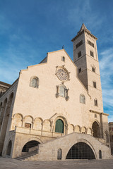 Cathedral built near the sea in Puglia