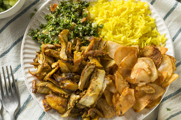 Homemade Chicken Shawarma Plate