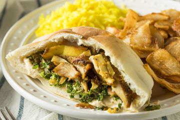 Homemade Chicken Shawarma Plate