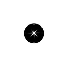 Compass icon isolated on white background