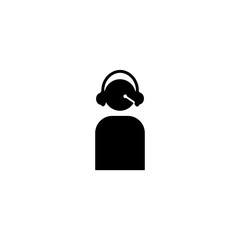 Telemarketer icon isolated on white background