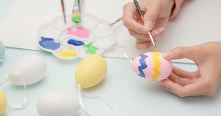 Obraz na płótnie Canvas Decorates Easter egg