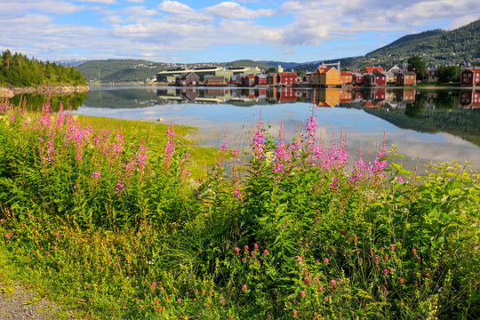 Mosjøen city in Northern Norway