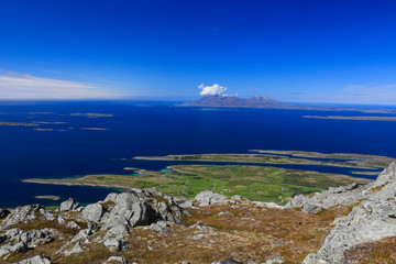 Farmland in Helgeland coast,Northern Norway