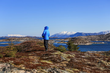 Fototapeta premium Hike in Northern Norway