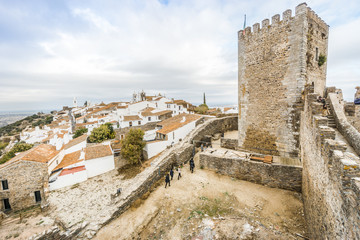 Fototapeta na wymiar Historic town of Monsaraz located on the hill in Alentejo, Portugal
