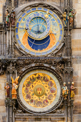 Astrogolic clock at the Town Hall in Prague