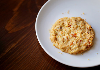 Photo of macro delicious oatmeal cookies