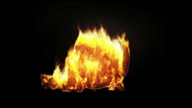 Burning Bitcoin Symbol