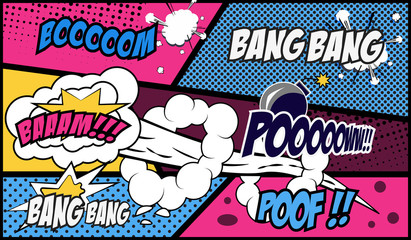Fototapeta premium comic speech bubble