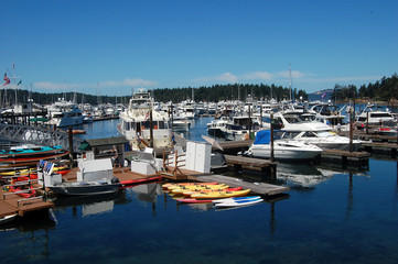 Obraz premium Marina with Blue Skies