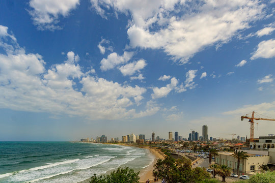 Panorama of Tel Aviv from old Jaffa