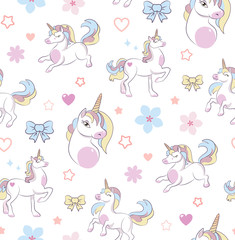 White Unicorn Pattern