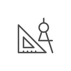 Geometry line icon