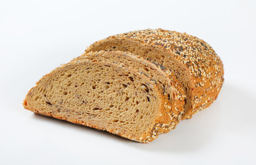 bread with poppy, sunflower and sesame seeds