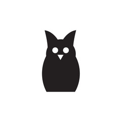 Owl icon isolated on white background