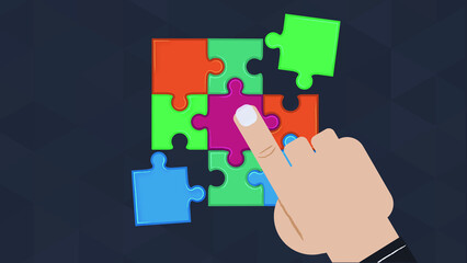Vector Hand + Puzzle