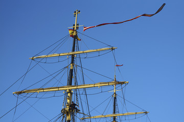 Tall Ship Denmark at Port of Cadiz Spain
