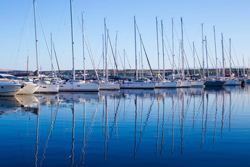 Fototapeta premium quiet harbor in the Adriatic Sea