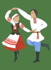 Young dancing belarusians