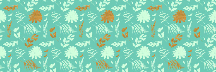 Spring flower seamless pattern. Fresh spring watercolor floral seamless pattern for wedding cards, seamless pattern background of websites and mobile app and organic food sign and banners.