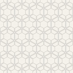 Abstract seamless pattern. Hexagonal grid.